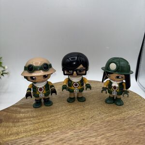 Lot of 3 Ryan's World Lost City Dad, Mom, Ryan Action 3" Figures Toy Replacement